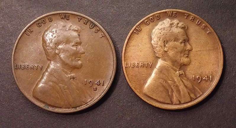 Brassy-Looking-Wheat-Cents