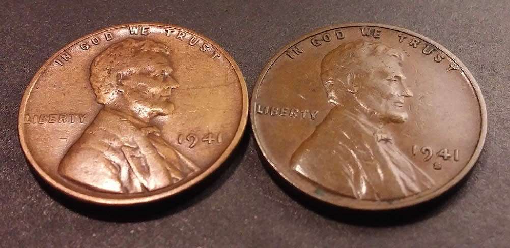 Brassy-Looking-Wheat-Cents