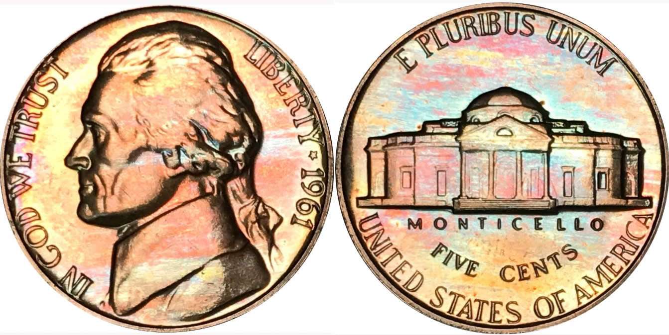 1961-US-Mint-Proof-Set,-Finnaly-Opened.