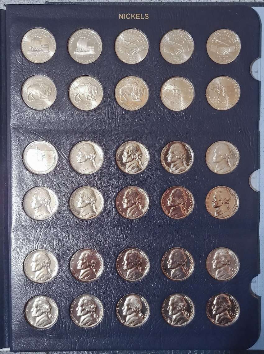 Dearborn's-Completed-Jefferson-Nickel-Dansco-Album-With-All-Proofs-Included