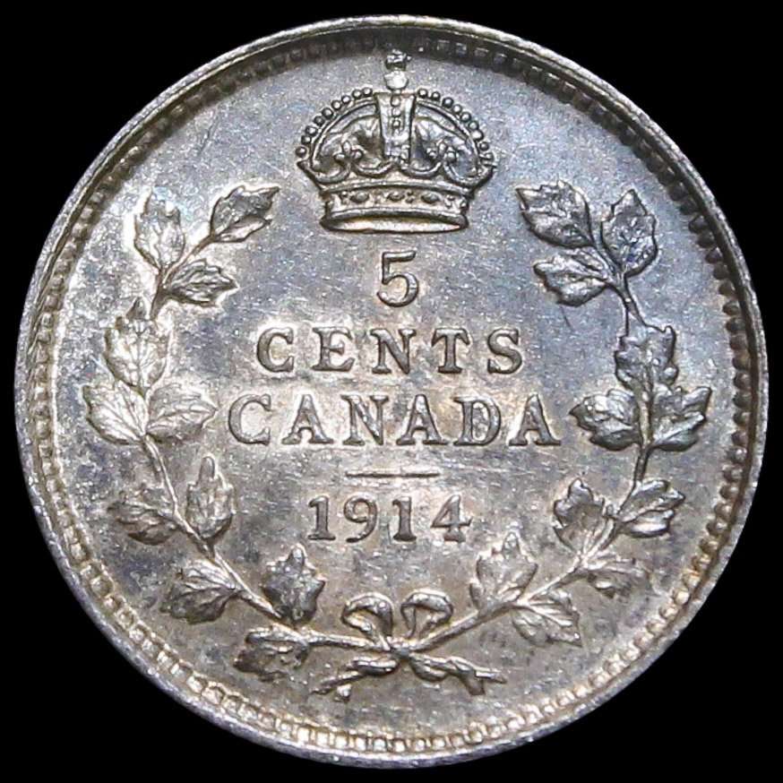 Type-Set-Addition:-1914-George-V-5-Cents