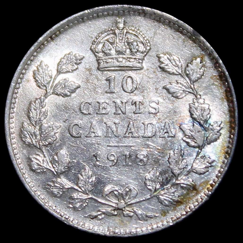 Type-Set-Addition:-1918-George-V-10-Cents