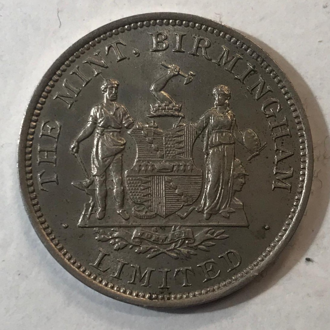 Heaton/Birmingham-Mint-Advertising,-Specimen-And-Pattern-Pieces