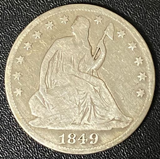 1849-1/2-Dollar-For-Grading
