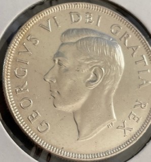 Canada-1950-Silver-Dollar---Ms,-But-How-Good?