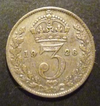 1926-Canada--3-Cent-Coin---Counterfeit???-|-British-3-Pence