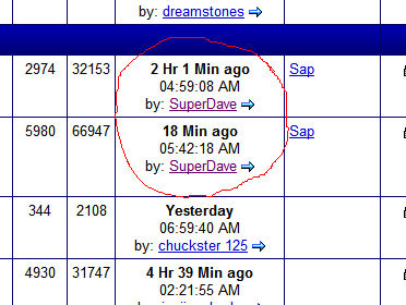 Timestamp-Funkiness