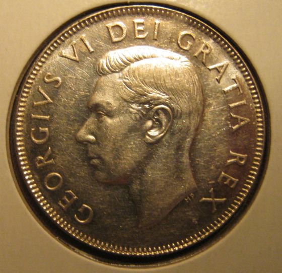 1950-50-Cent-No-Des-'0'.-Die-Crack-Through-Date