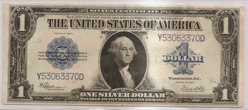 1923-$1.00-Silver-Certificate-Note