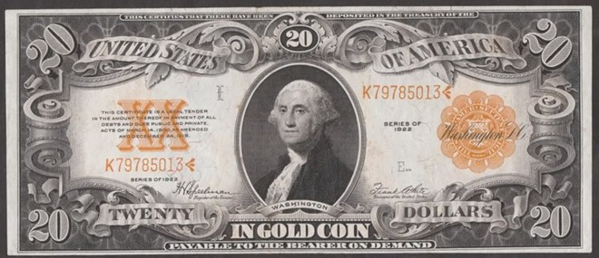 Now-This-Is-Beautiful---$20.00-Gold-Note-1922
