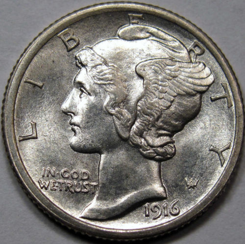 1916-Winged-Liberty-Dime-Mercury