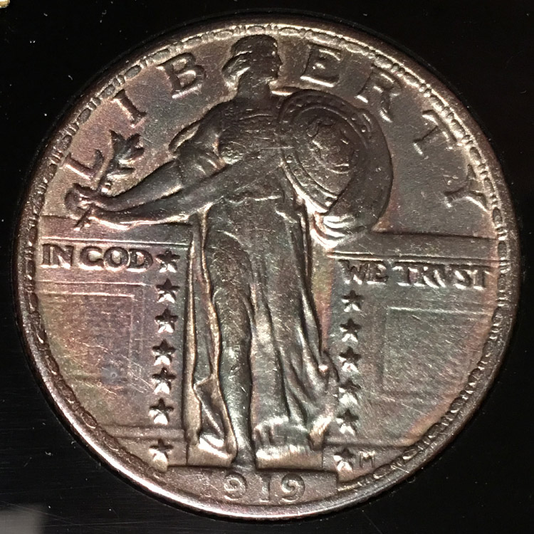 1919-Standing-Lib-Quarter-For-Grade-And-Consideration