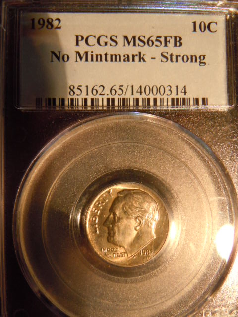1982-Roosevelt--No-Mint-Mark--Strong-MS-65FB