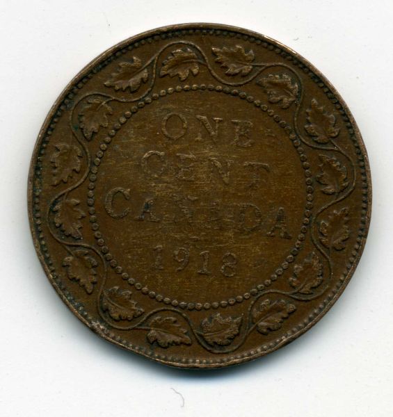 1918-Large-Cent---Planchet-Flaw?