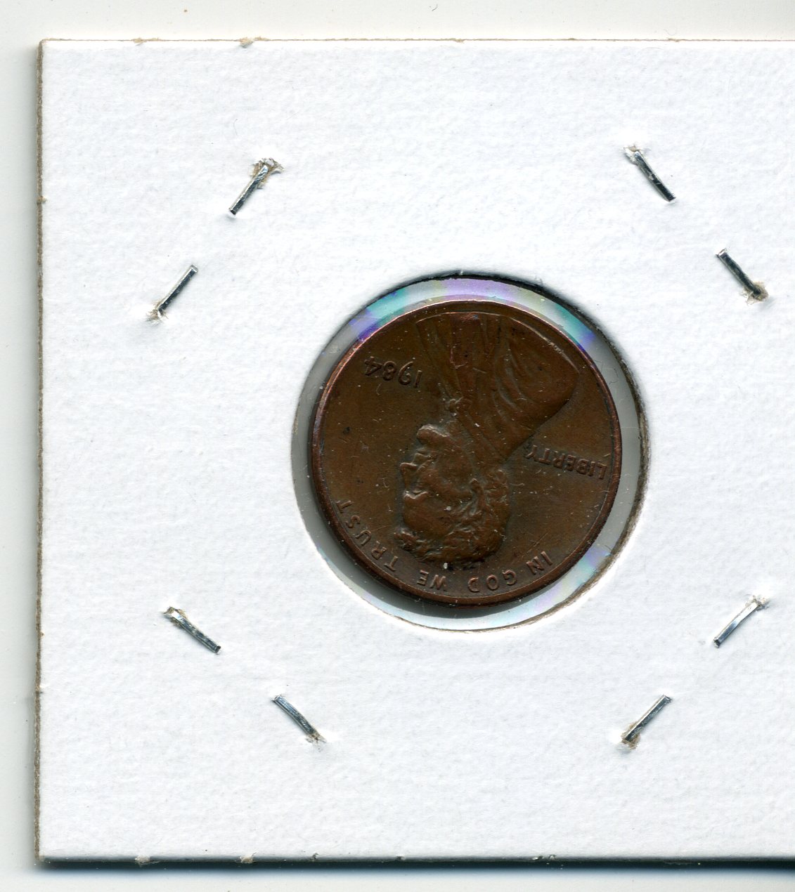 1984-Cent--Over-Polished-/-Rotated-Die