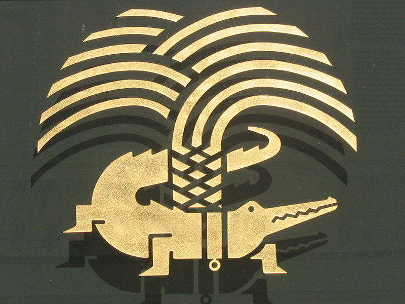 A-Crocodile-Chained-To-A-Palm-Tree,-Eh?-...-Interesting