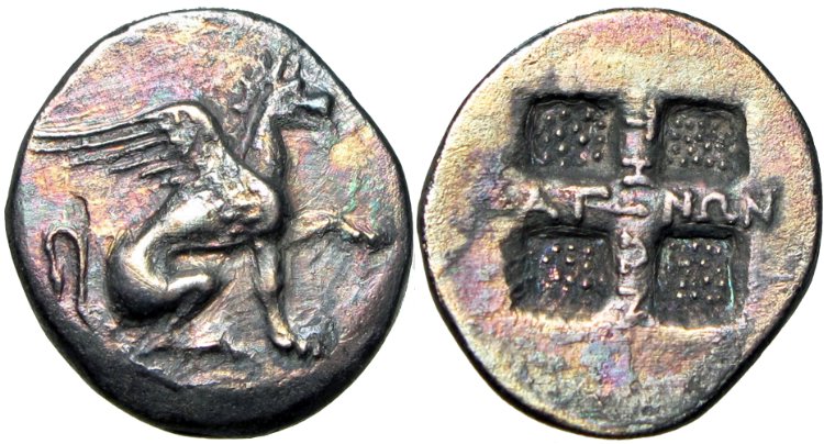 Prison-Coin-#3-=>-3RD-Of-15-Coins-Ionia,-Teos-Drachm