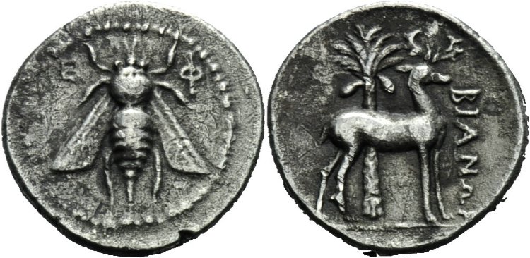 Prison-Coin-#6-=>-6th-Of-15-Coins-Ionia,-Ephesos-Bee&stag