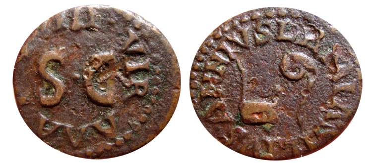 Prison-Coin-#11-=>-11th-Of-15-Coins-Augustus-Ae-Quadrans