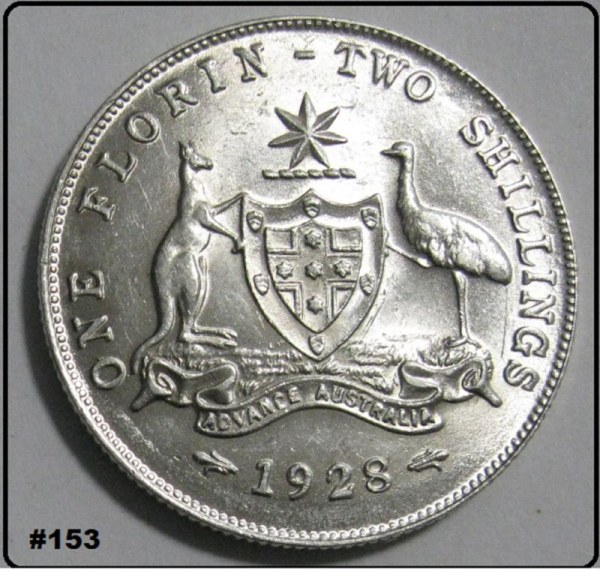 1928-Unc-Florin