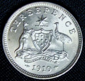 1910-Threepence-Ch-Unc-?