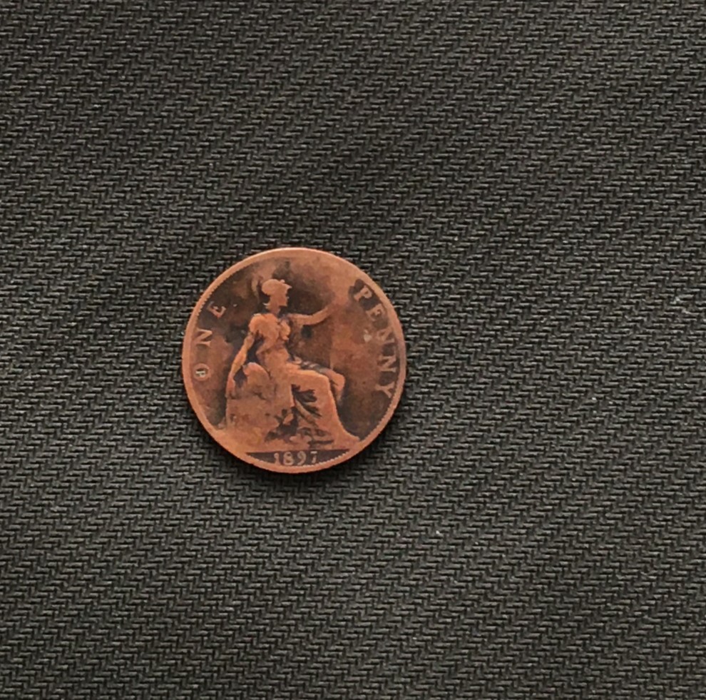 1897-Queen-Victoria-One-Penny-Coin--P-Or-D-Inside-The-O-For-One-Please-Help-Why-This-Is
