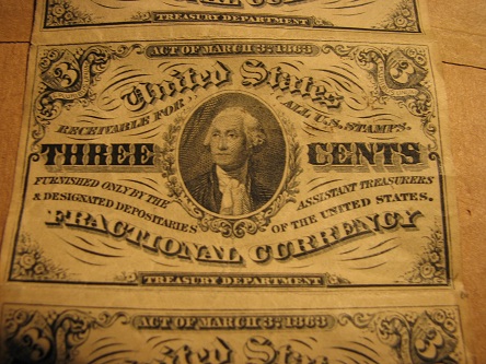 1863-5-Cents-Fractional-Currency-Sheet-Of-5