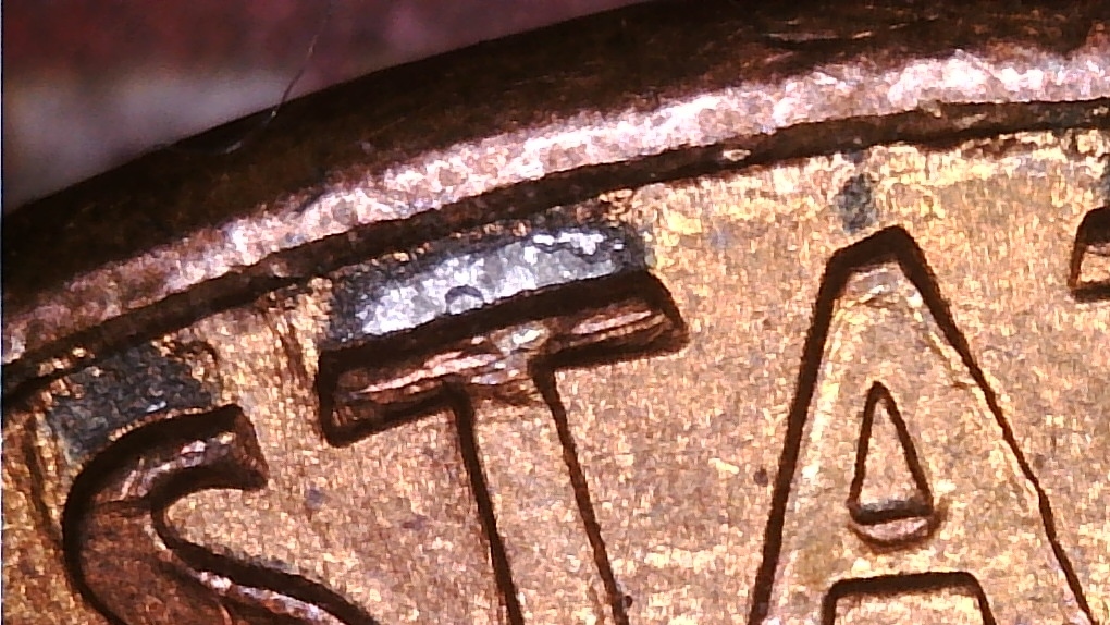 Coin Cladding 1992 D Lincoln Penny. Doubled Die Obverse / DDO , Doubled Die Reverse ...
