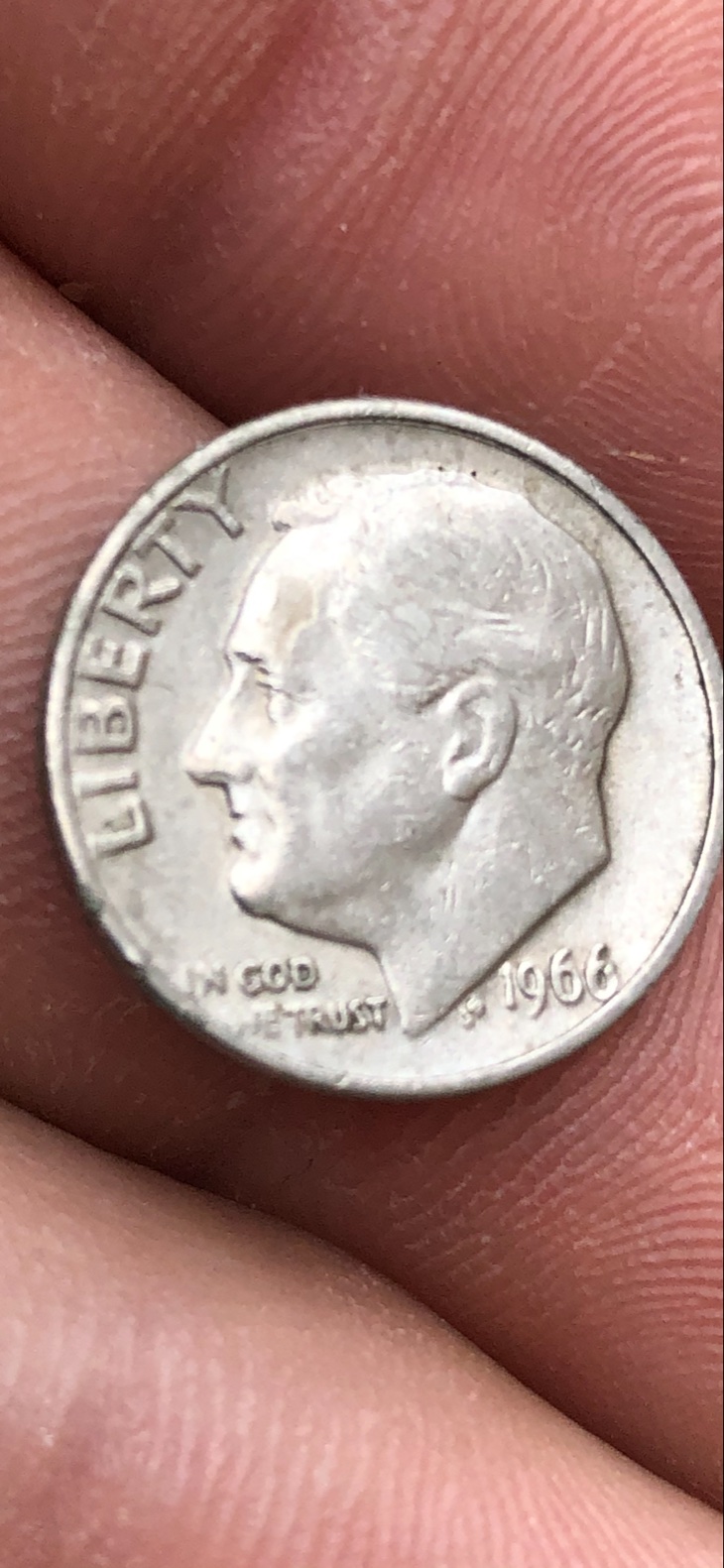 1966-Roosevelt-Dime-With-