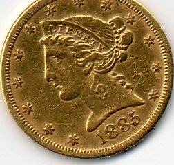 1885---S-$5-Liberty-Head