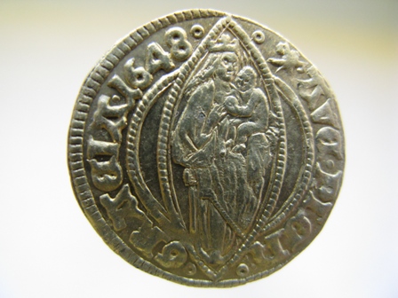 Golden-Coin-1648-Woman-With-Angry-Face-|-Hamburg-Ducat