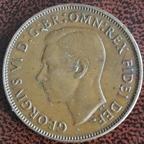 1950-Half-Penny-No-Dot-Melbourne-Mint