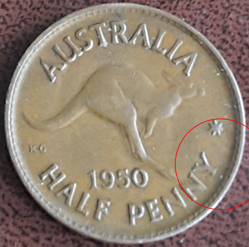 1950-Half-Penny-No-Dot-Melbourne-Mint