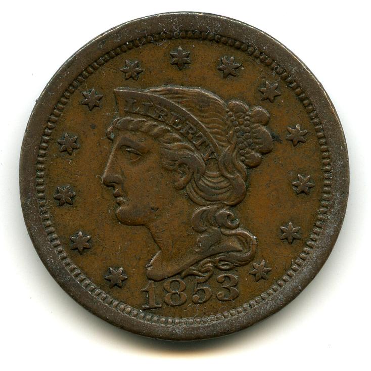 1853-Large-Cent:-Variety?
