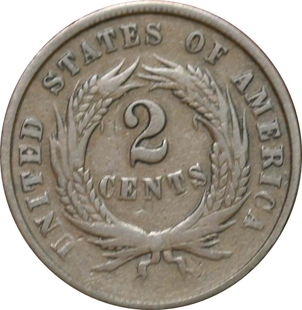 1864-2-Cents