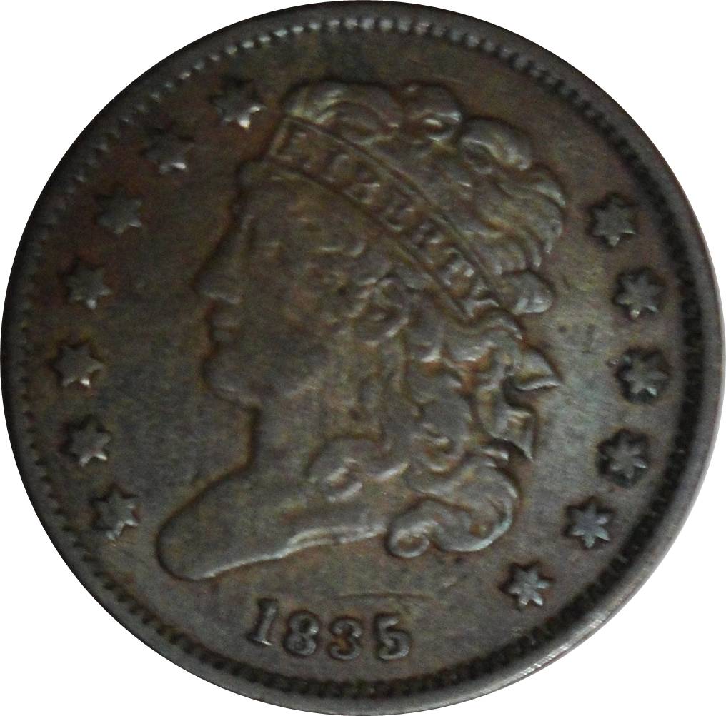 1835-Half-Cent