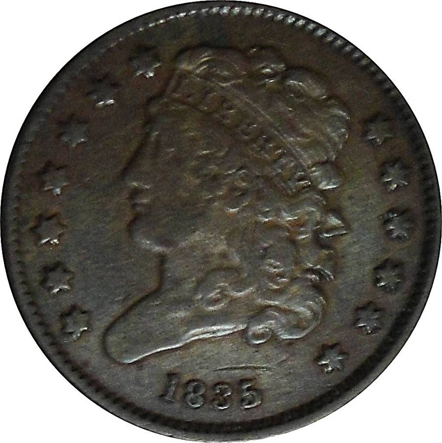 1835-Half-Cent