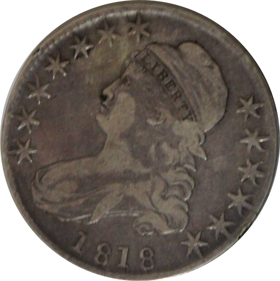 1818-Bust-Half