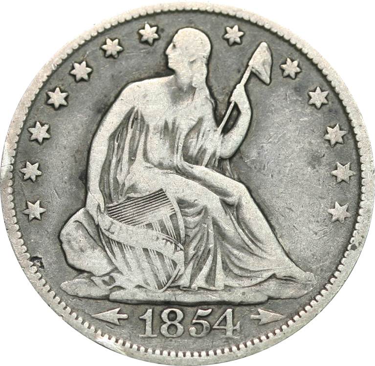 1854-Seated-Half