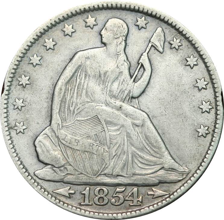 1854-Seated-Half