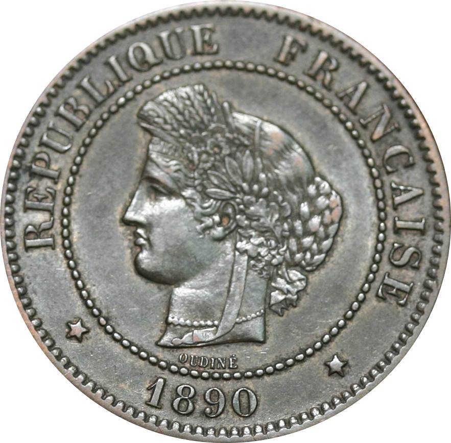 1890-A-France-5-Centimes