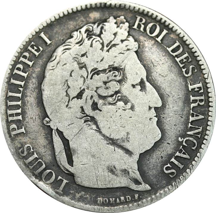1841-W-France-5-Francs