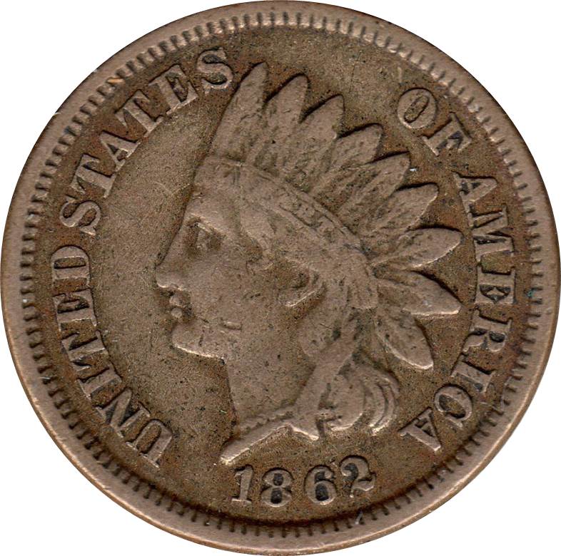 1862-Indian-Head-Cent-#2