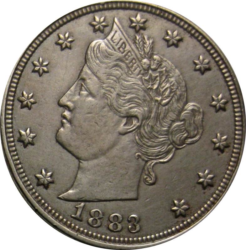 1883-No-Cents-Liberty-V-Nickel---Higher-Grade