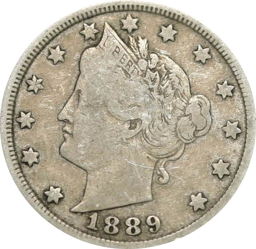 1889-Liberty-V-Nickel