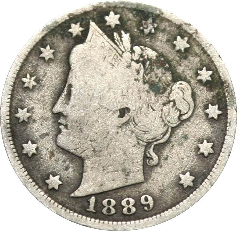 1889-Liberty-V-Nickel---#2