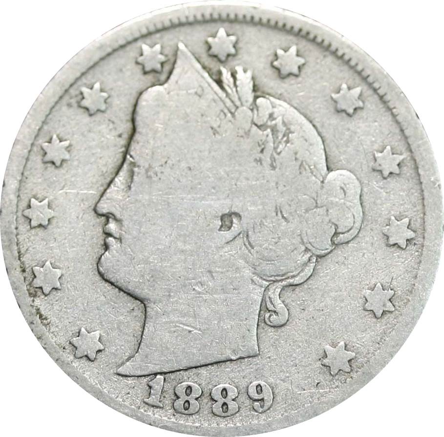 1889-Liberty-V-Nickel---#3