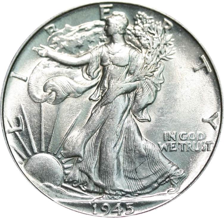 1945-Walking-Liberty-Half-#2