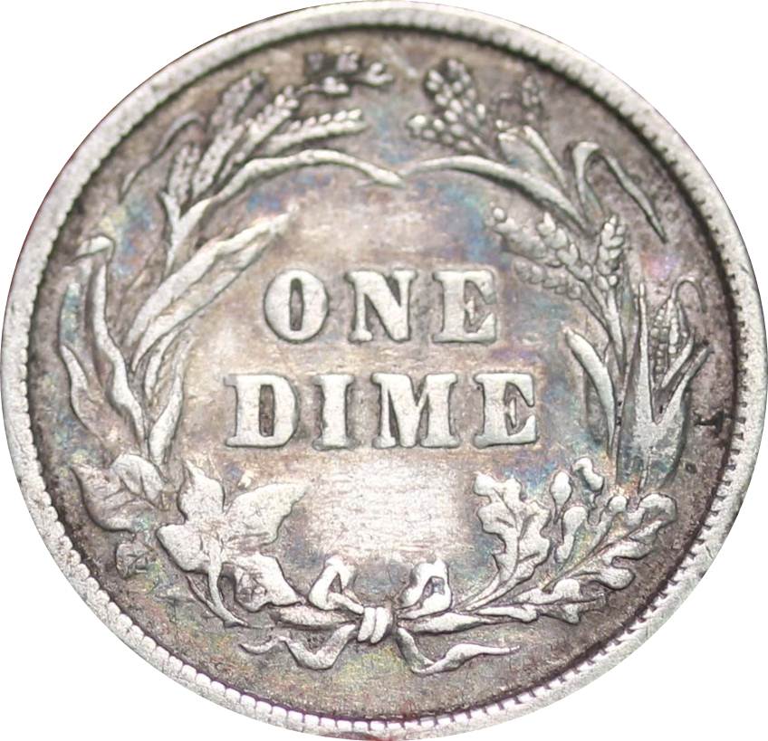 1892-Barber-Dime-#2