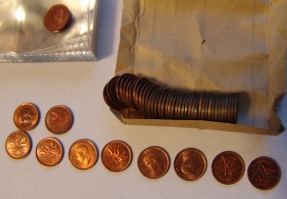 Unc.-Canadian-Cents?-To-Open-This-Roll-Or-Not?